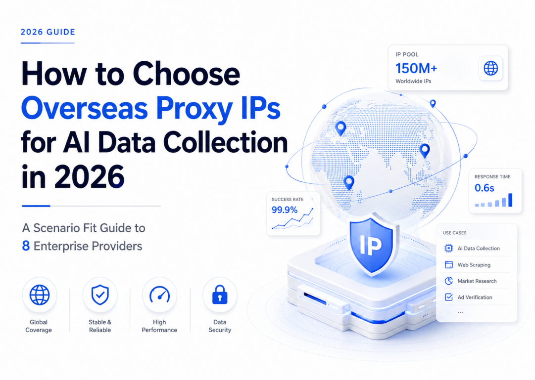 AI Data Collection Proxies: A Scenario Fit Guide to 8 Overseas Providers (2026)