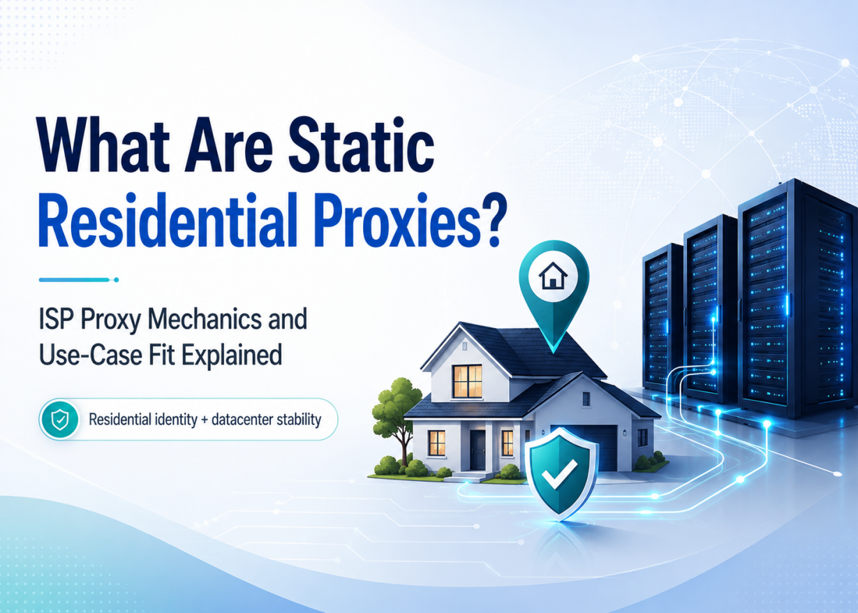 What Are Static Residential Proxies? ISP Proxy Mechanics and Use-Case Fit Explained