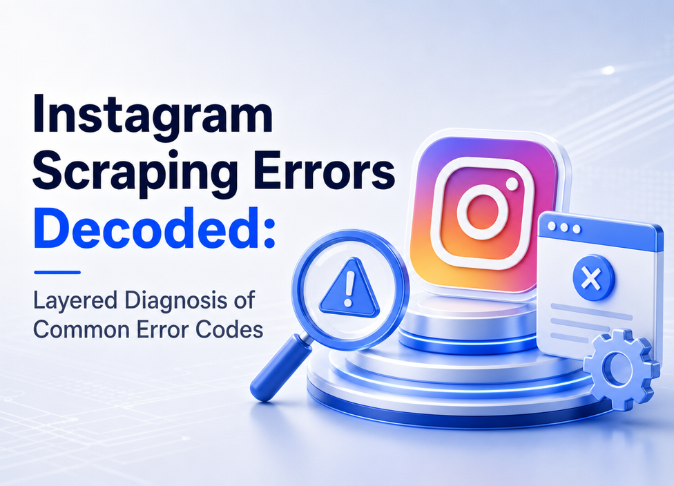 Instagram Scraping Errors Decoded: Layered Diagnosis of Common Error Codes