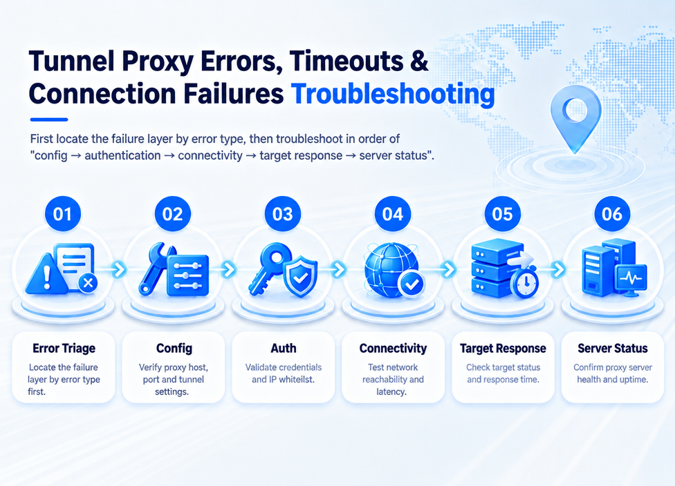 Tunnel Proxy Errors, Timeouts & Connection Failures: Config-to-Network Troubleshooting