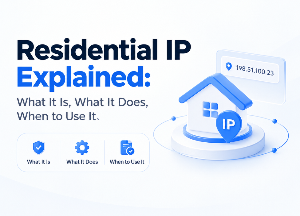 What Is a Residential IP? What It's For and Which Scenarios Fit